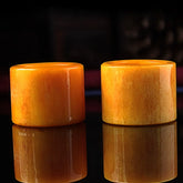 Tibetan Yak Bone Ring – Handcrafted Spiritual Signet for Meditation, Esoteric Practice & Cultural Collectors