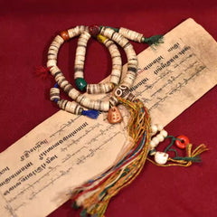 Tibetan Yak Bone Buddha Hand Pendant – Unisex Protection Amulet Necklace