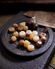 Tibetan Yak & Camel Bone Mala Necklace – 108 Mixed Bone Beads for Spiritual Healing, Meditation & Cultural Devotion