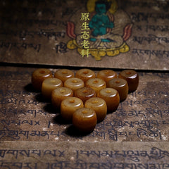 Tibetan Yak Bone Mala Bracelet – Handcrafted Buddhist Prayer Beads for Spiritual Healing & Esoteric Practice
