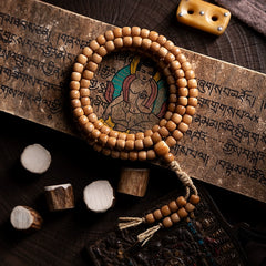 Mini Seed Bodhi Root Mala – 108 Beads, Aged Burmese Material for Meditation & Spiritual Practice
