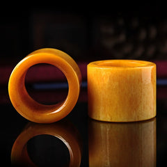 Tibetan Yak Bone Ring – Handcrafted Spiritual Signet for Meditation, Esoteric Practice & Cultural Collectors
