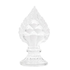 Hand-Carved Himalayan Clear Quartz Cintamani Flame Jewel – Tibetan Mani Stone of Wish-Fulfilling Power